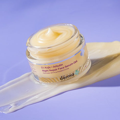 Derma 1% Kojic + Arbutin Night Repair Face Serum|Gel